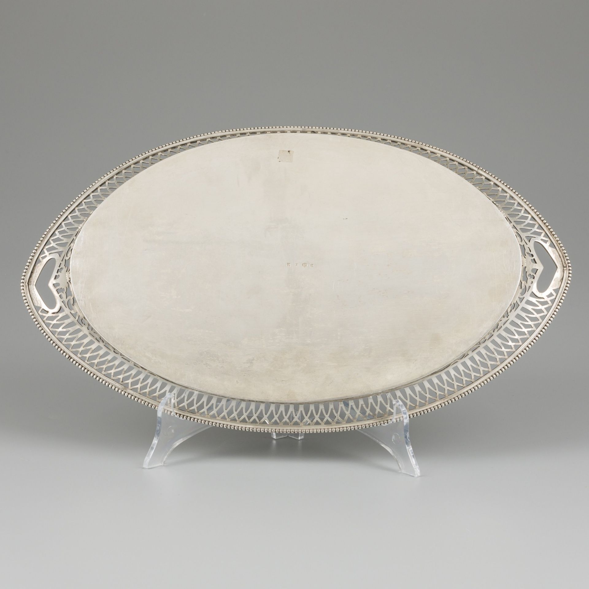 Silver serving tray. - Image 4 of 5