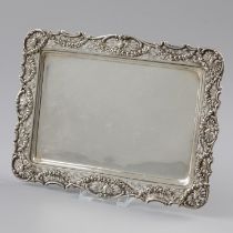 Silver tray.