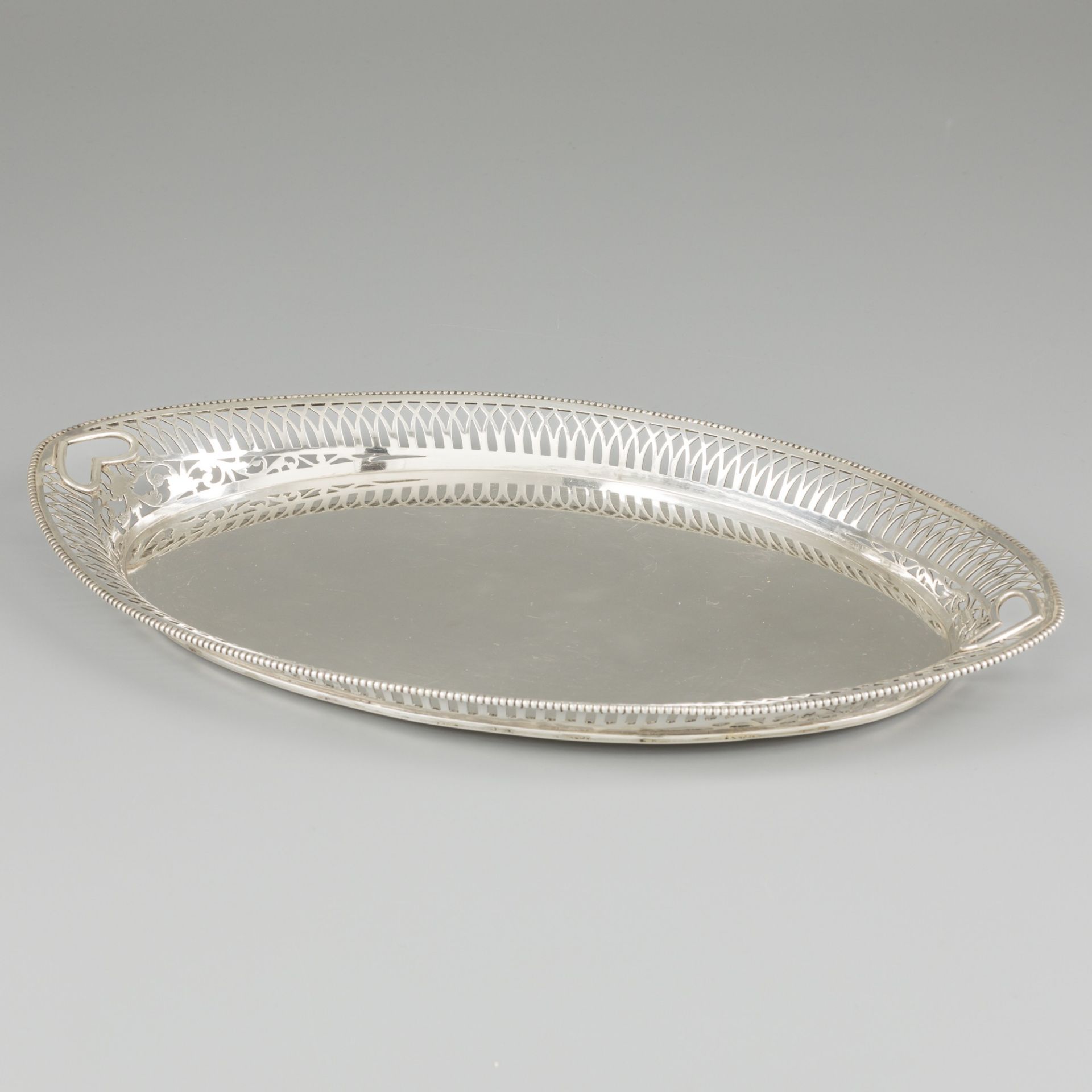 Silver serving tray. - Image 2 of 5