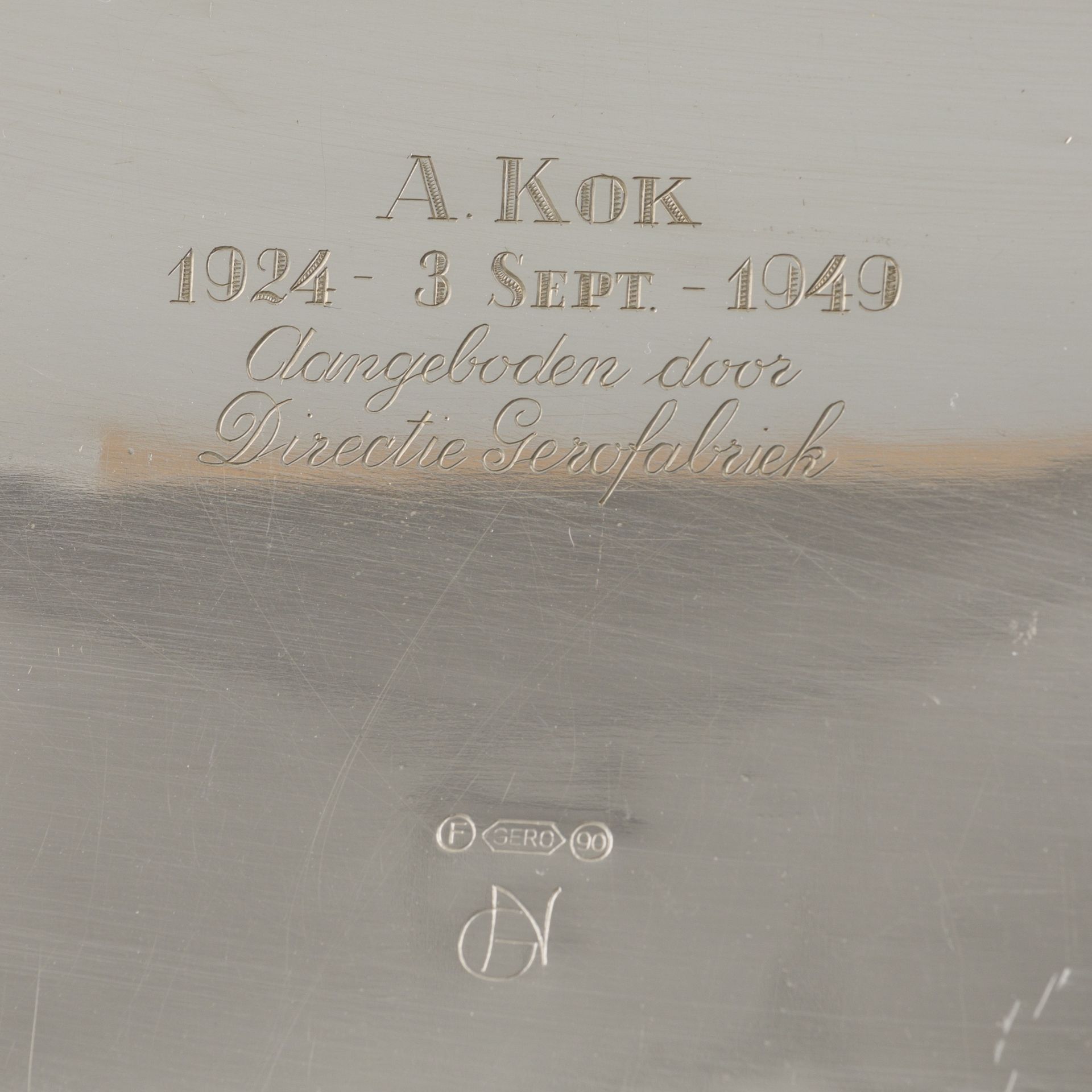 Georg Nilsson cigar box, silver-plated. - Image 3 of 4