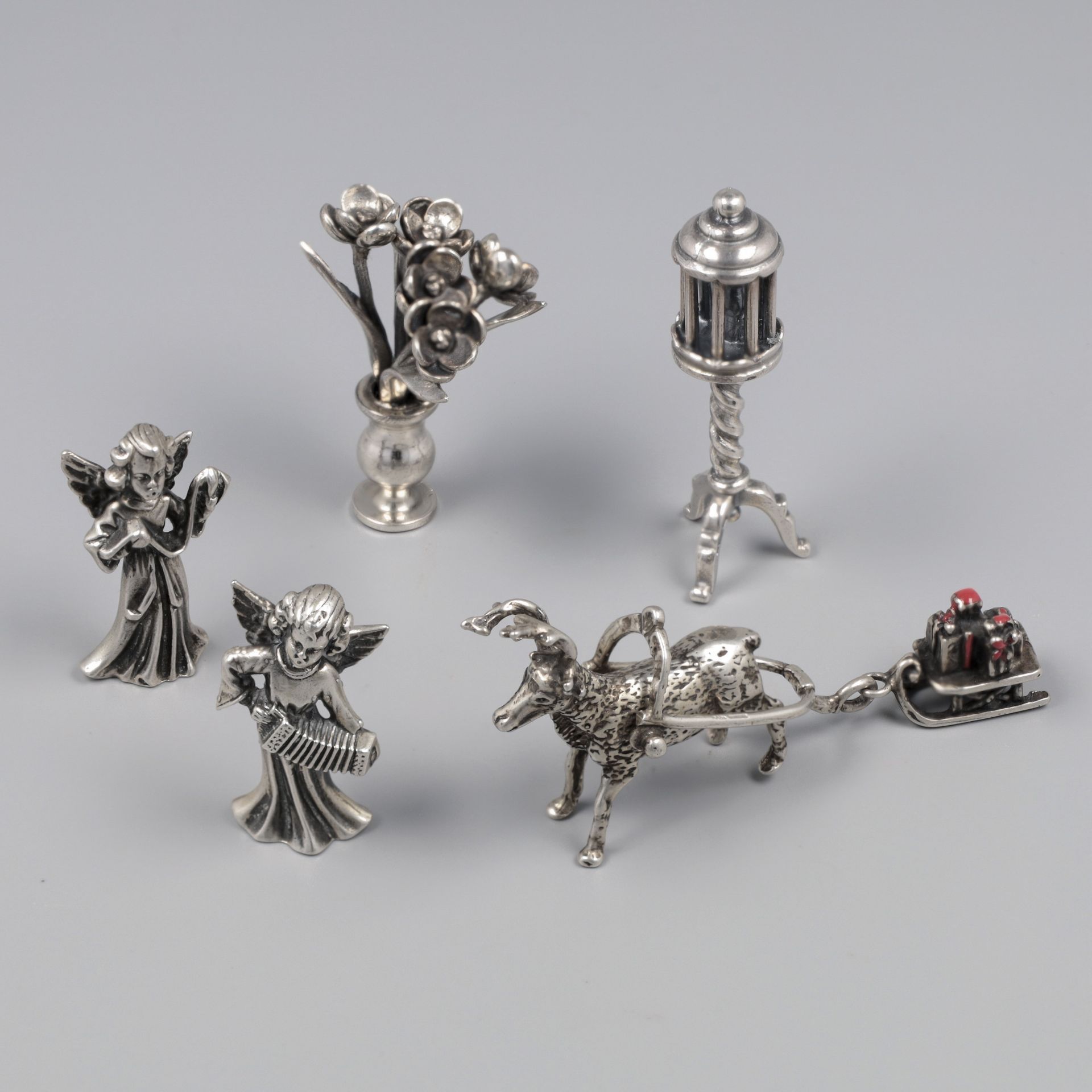 5-piece lot miniatures silver. - Bild 11 aus 11