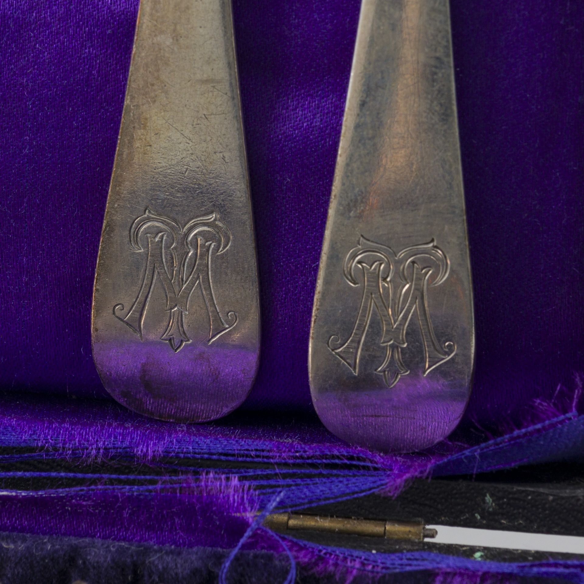 24-piece set of spoons & forks "Haags Lofje" silver. - Image 3 of 3