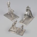 3-piece lot of miniatures silver.