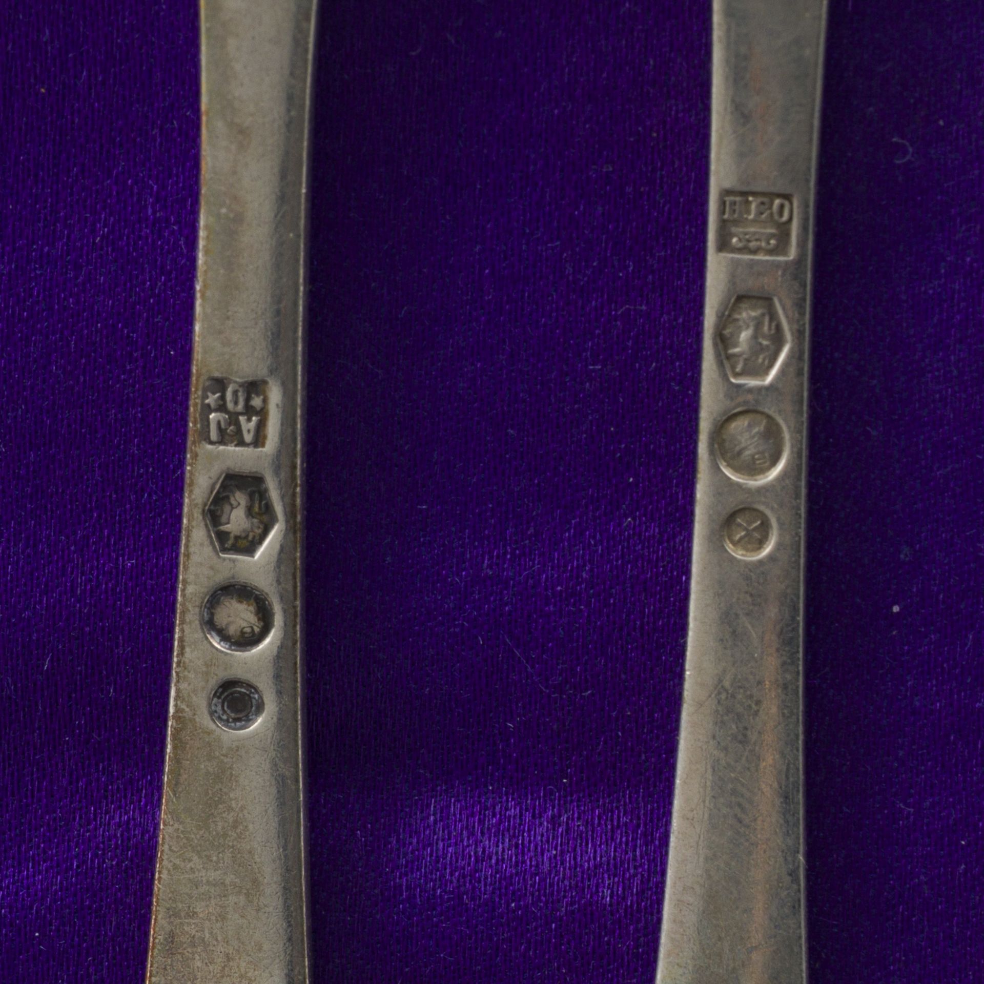 24-piece set of spoons & forks "Haags Lofje" silver. - Image 2 of 3