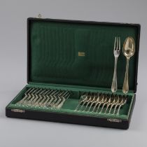 24-piece silver cutlery cassette.