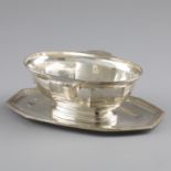 Saucière / sauce boat Art Deco, silver.