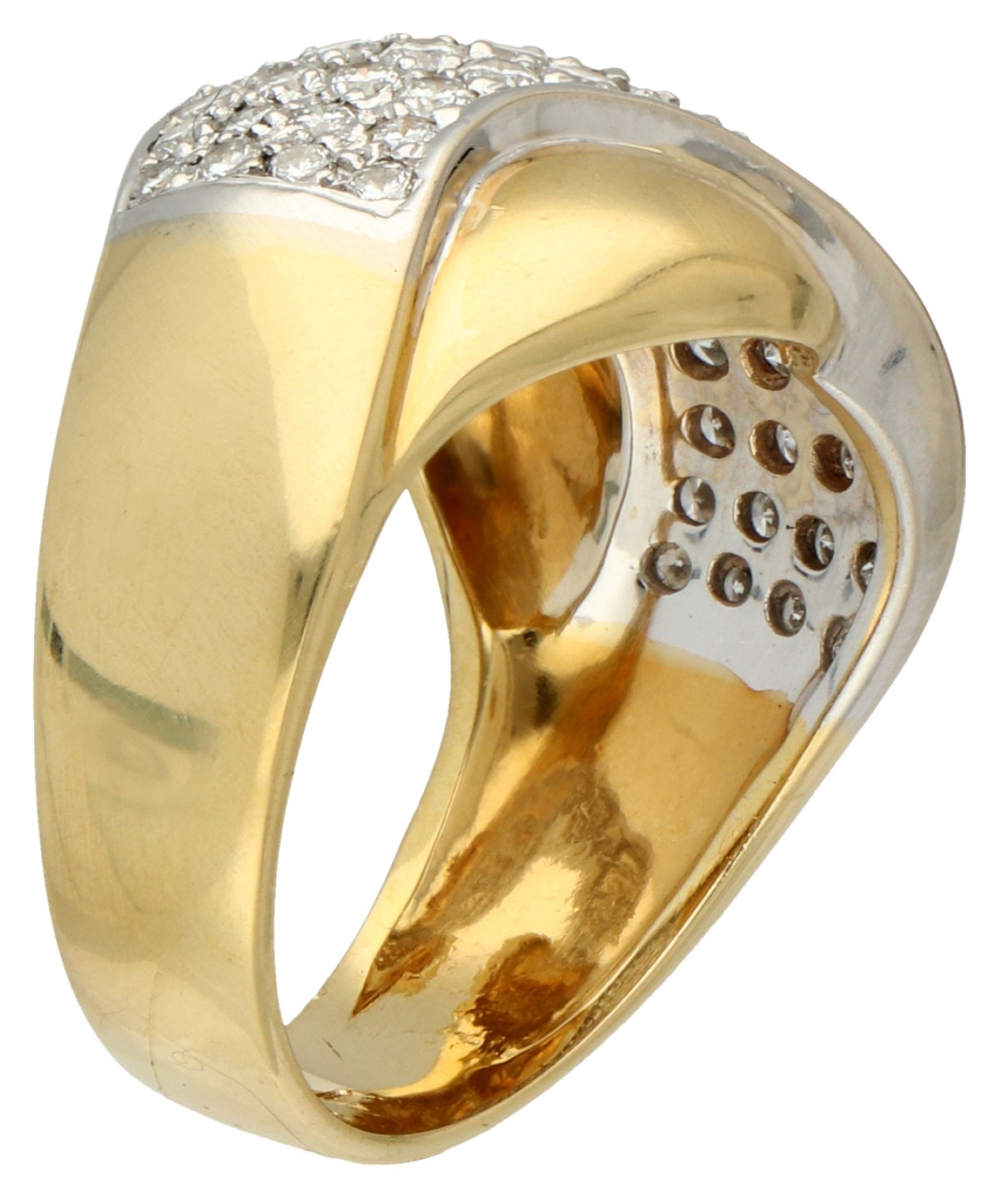 18K Yellow gold ring set with approx. 0.75 ct diamond. - Image 2 of 2