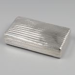 Silver tobacco box, Barend Enzering, Amsterdam 1828.