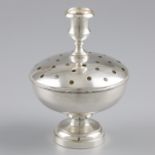 Christian Dior flower vase / candlestick / table piece, silver-plated.