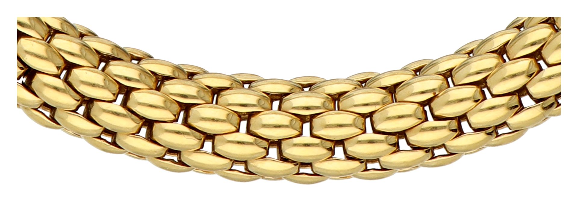 No Reserve - Fope 18K yellow gold mesh bracelet - Bild 2 aus 4