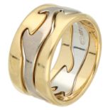 No Reserve - Georg Jensen 18K bicolor gold Fusion ring.
