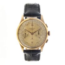 No Reserve - Chronograph Suisse 18K. - Men's watch.