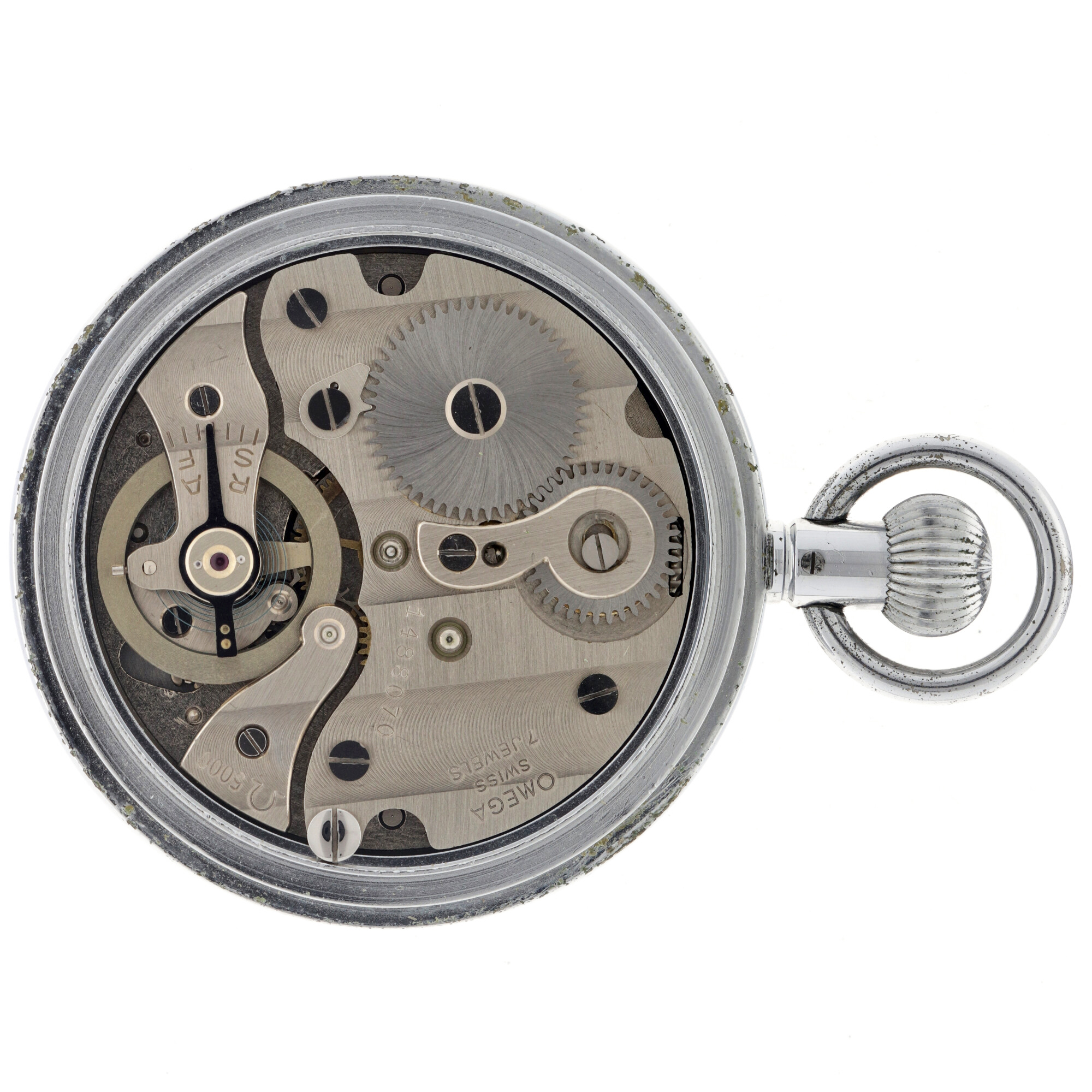 No Reserve - Omega Stopwatch Cal. 5000 - Men's pocketwatch - approx. 1954. - Image 3 of 5