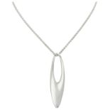 No Reserve - Georg Jensen Sterling silver pendant on necklace no. 500