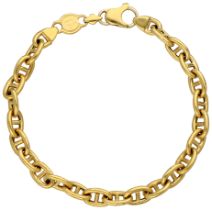 No Reserve - 18K Yellow Gold Urbano Italian Gucci link bracelet