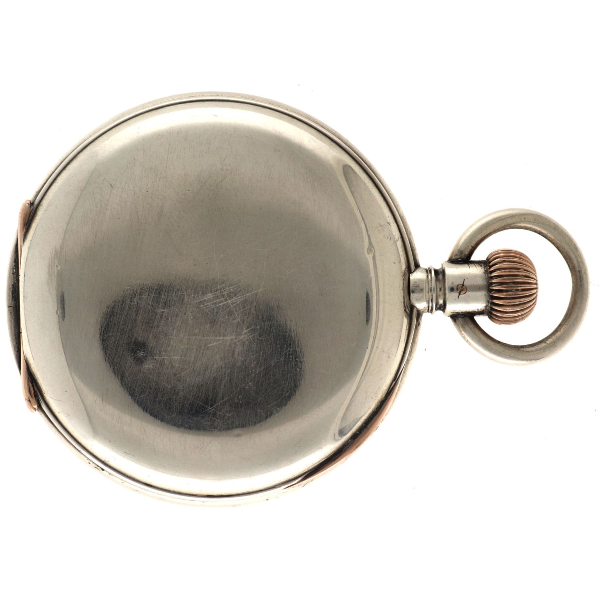 No Reserve - J. Assman Silver (900/1000) - Men's pocket watch.  - Image 2 of 5