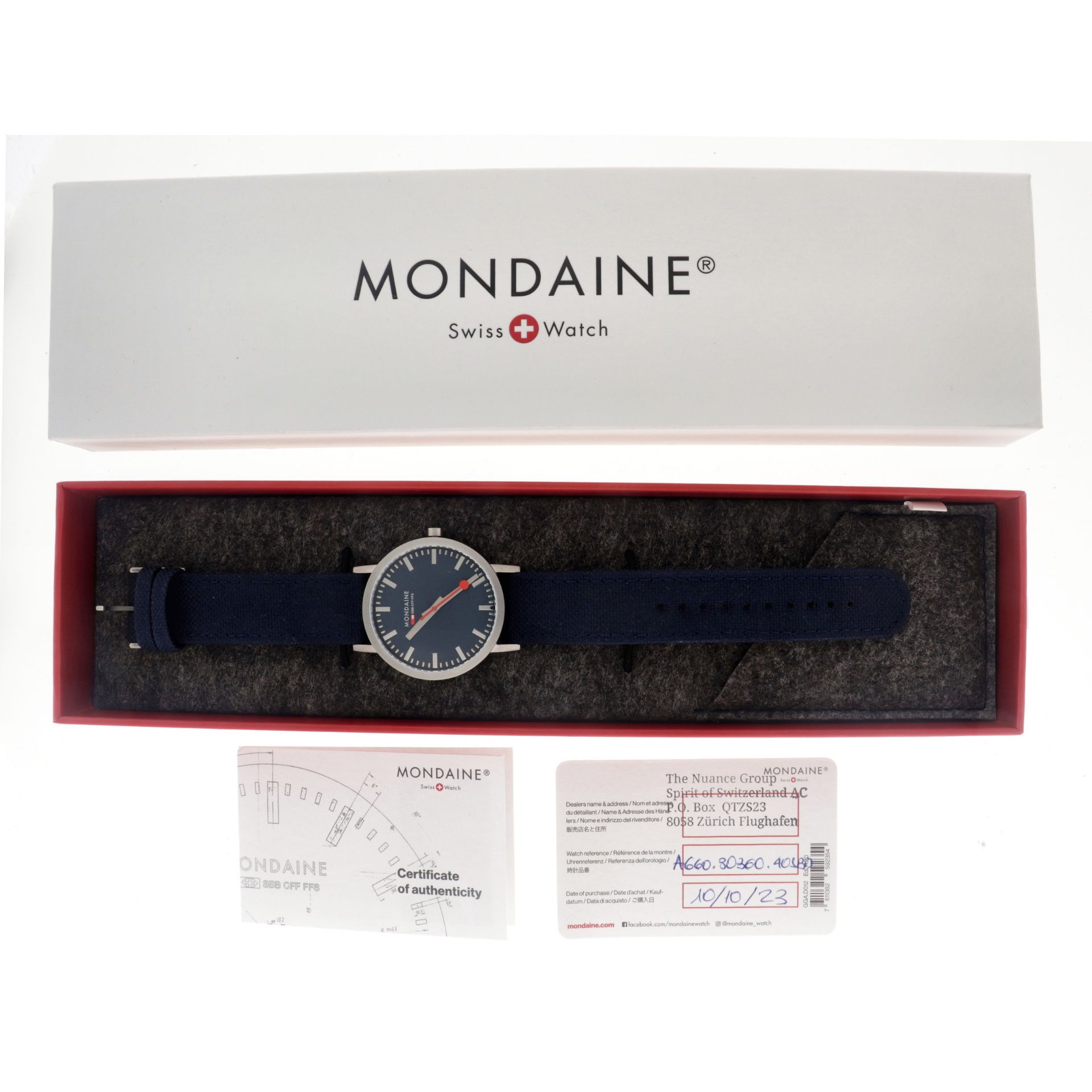 No Reserve - Mondaine Classic A660.30360.40387 - Men's watch - 2023. - Bild 6 aus 6