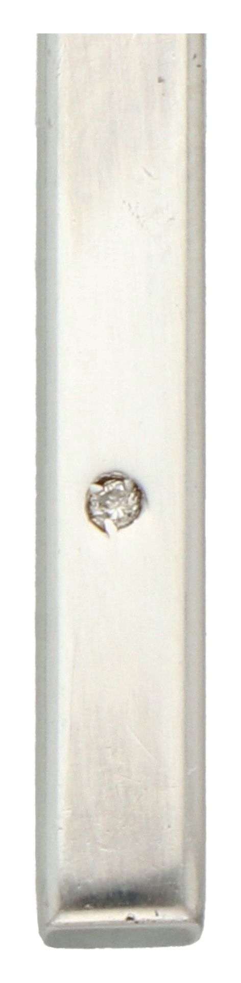 No Reserve - Pianegonda Sterling silver snake necklace with bar pendant. - Bild 5 aus 5