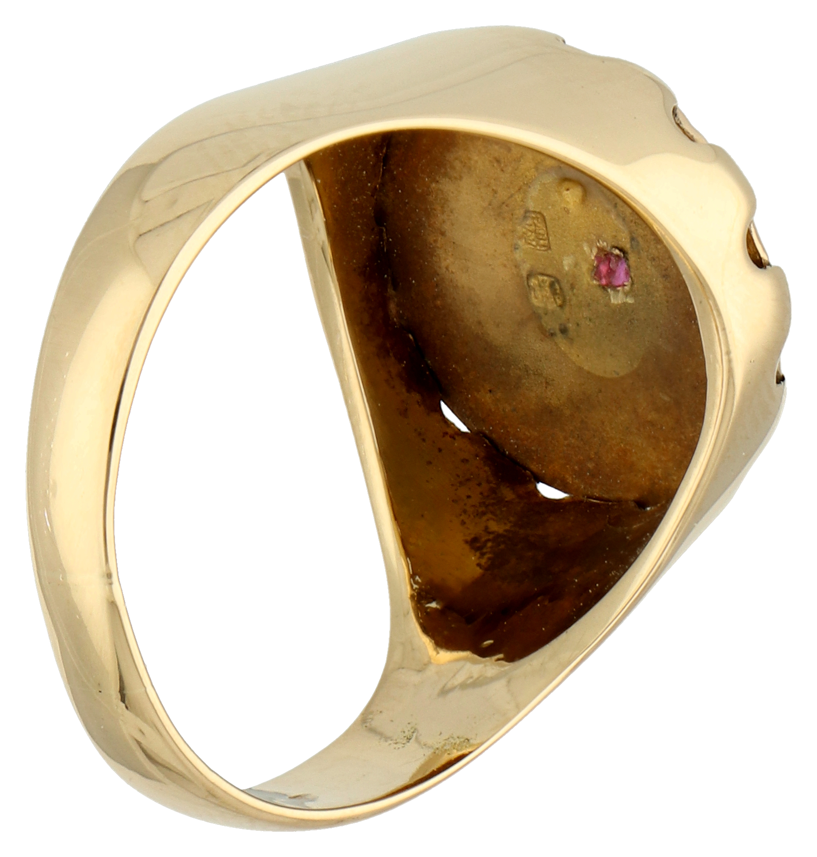 No Reserve - 18K Yellow gold Alphonse Augis Plus qu'hier moins que demain ring - Image 3 of 3