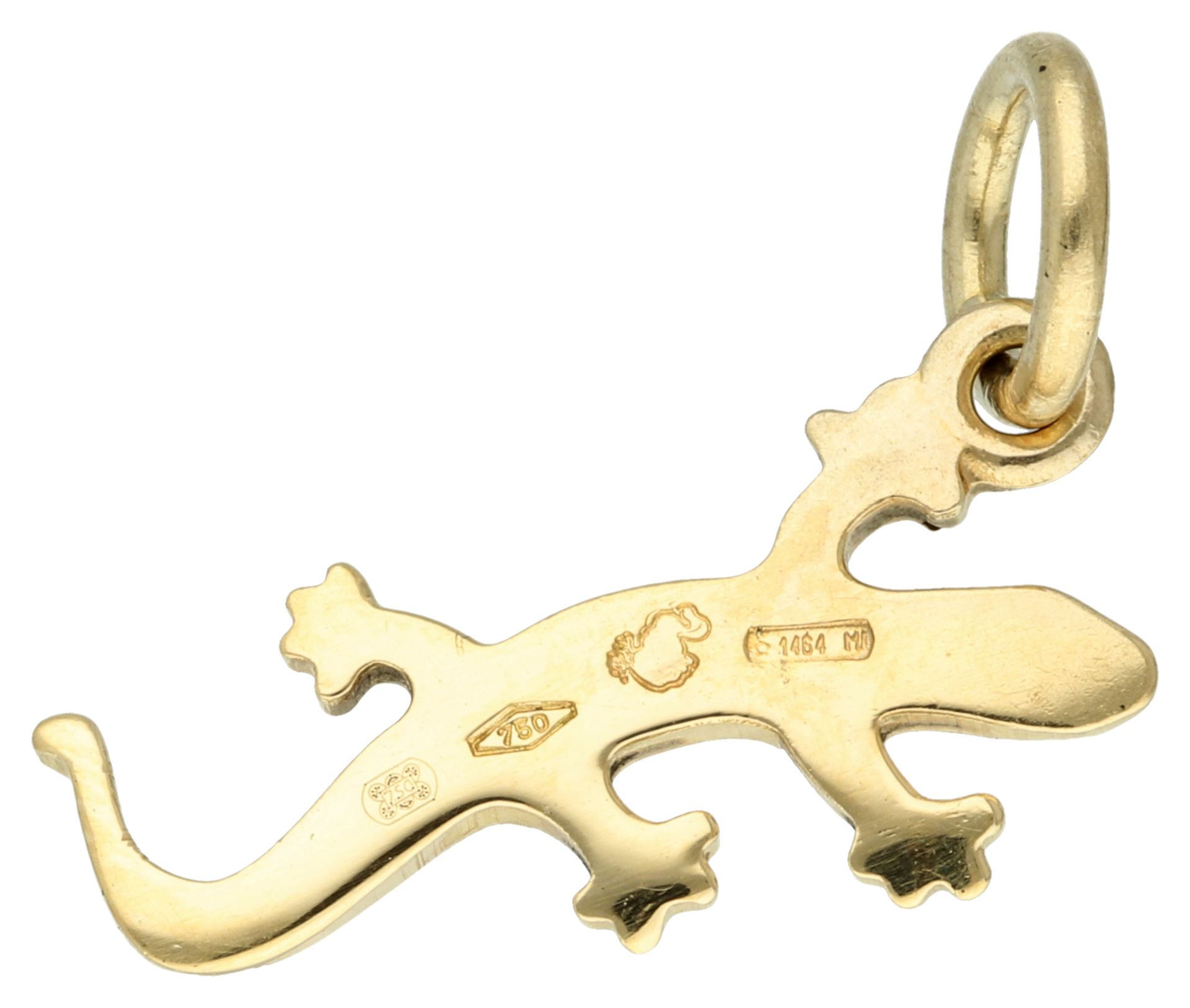 No Reserve - Pomellato 18K yellow gold DODO salamander pendant/charm - Image 2 of 3