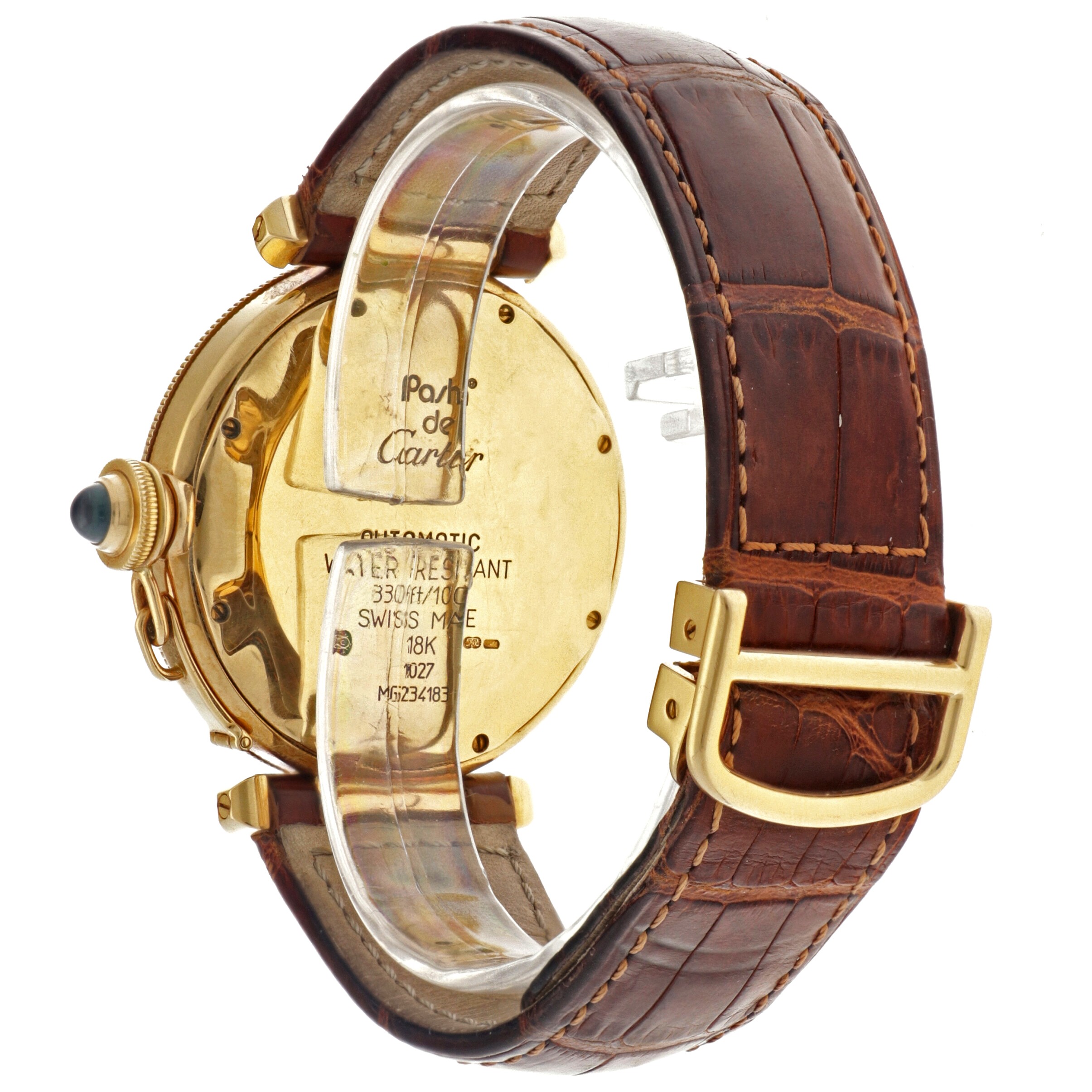 No Reserve - Cartier Pasha 18K. 1027 - Men's watch. - Image 3 of 6