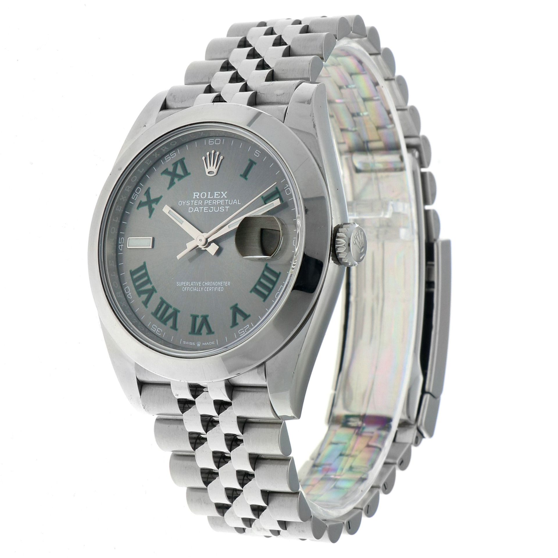 No Reserve - Rolex Datejust 41 Wimbledon 126300 - Men's watch - 2020. - Bild 2 aus 6