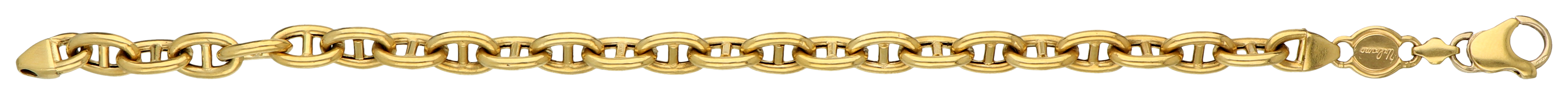 No Reserve - 18K Yellow Gold Urbano Italian Gucci link bracelet - Image 3 of 4