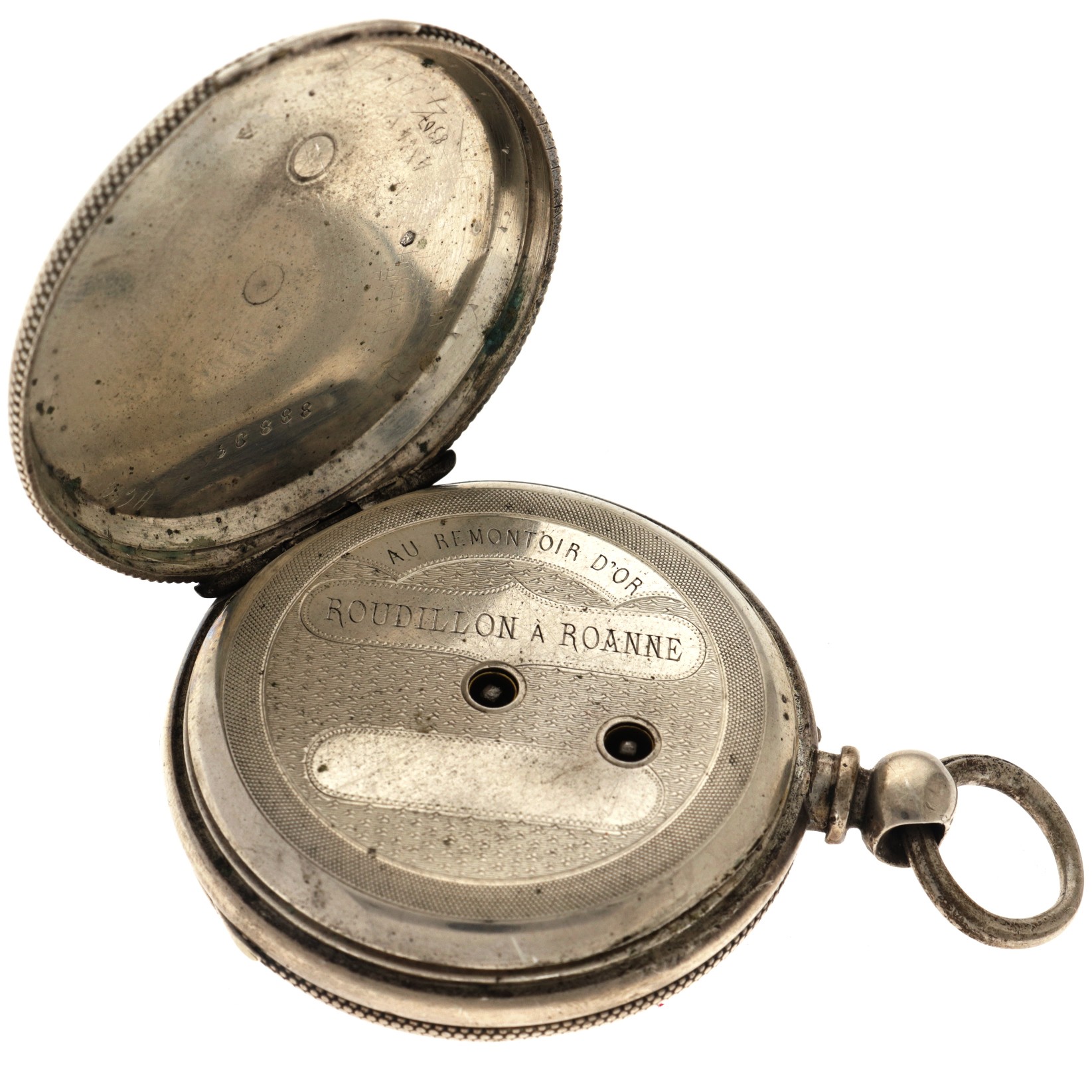 No Reserve - J. Baumer silver (800/1000) - Men's pocket watch - Paris, France. - Image 5 of 5