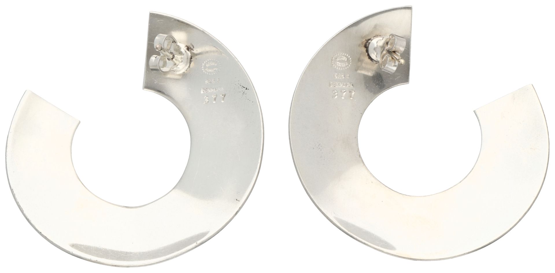 No Reserve - Georg Jensen Sterling silver stud earrings no. 377 - Bild 2 aus 3