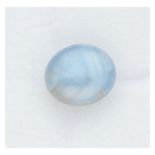 No Reserve - Certified natural unheated star sapphire of 5.74 ct.