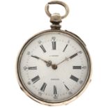 No Reserve - J. Baumer silver (800/1000) - Men's pocket watch - Paris, France.