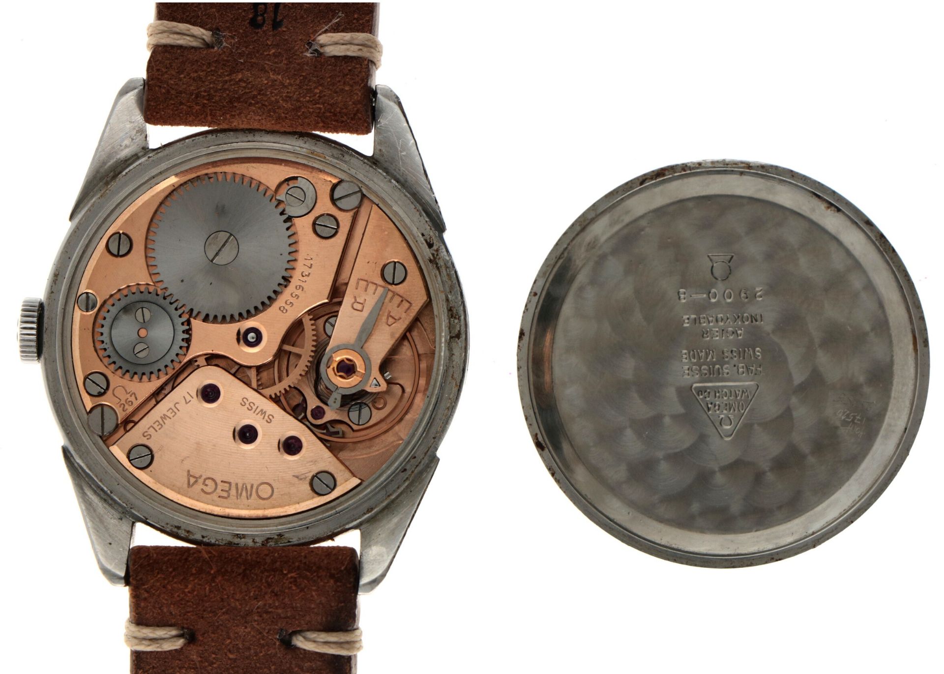 No Reserve - Omega 'Honeycomb dial' Cal. 267 2900-6 - Men's watch - approx. 1960. - Bild 6 aus 6