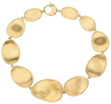 No Reserve - Marco Bicego 18K yellow gold link bracelet from the Lunaria collection