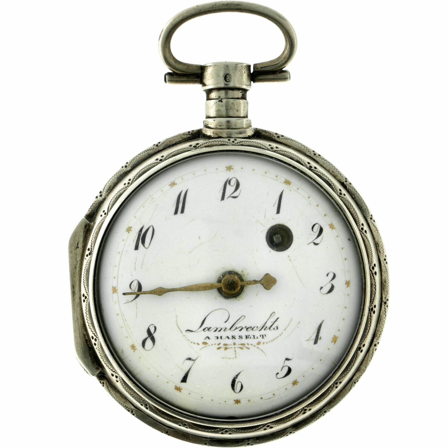 No Reserve - Lambrechts silver (925/1000) Verge Fusee - Men's pocketwatch - approx. 1850 Hasselt, Th