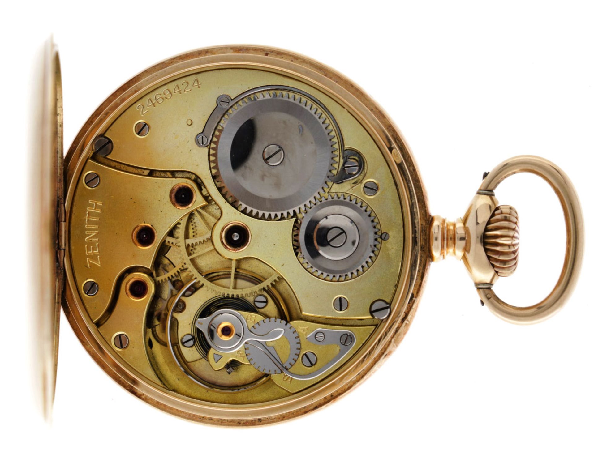 No Reserve - Zenith Lever-Escapement - Men's pocket watch - approx. 1900. - Bild 4 aus 6