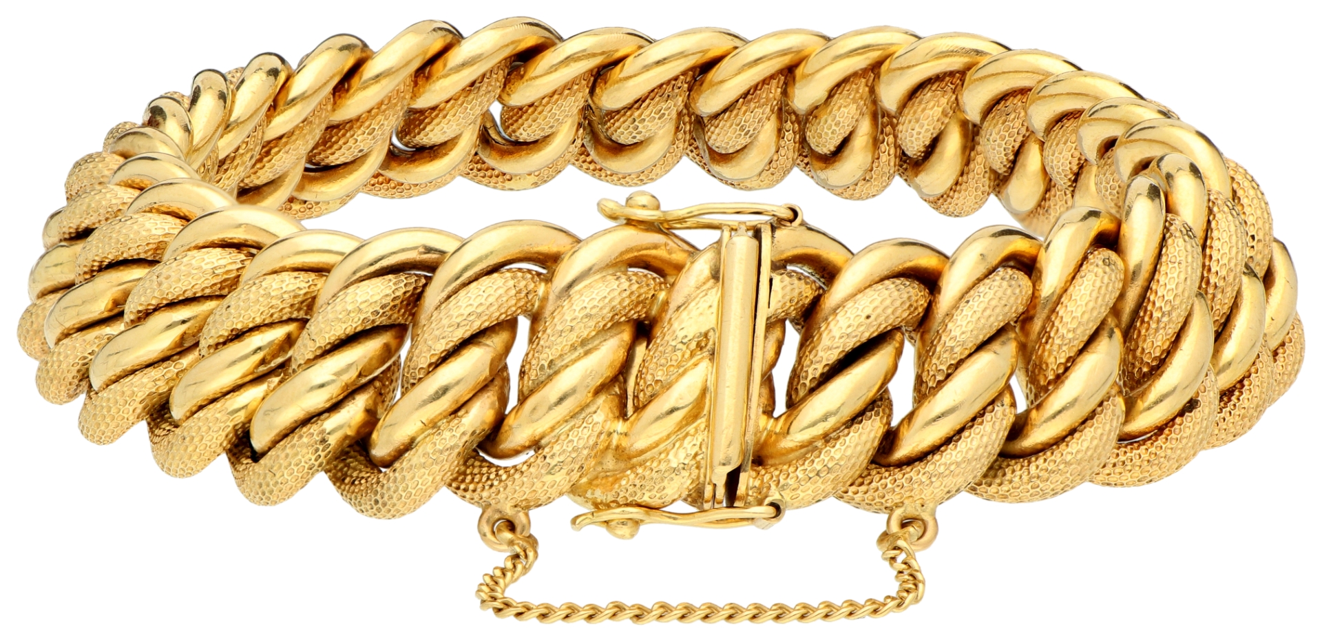 No Reserve - 18K Yellow Gold link bracelet - Image 3 of 4