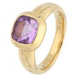 No Reserve - 18K Quinn yellow gold ring set with amethyst.