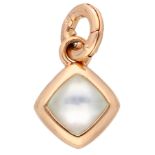 No Reserve - Trisi 18K rose gold/silver pendant with mother of pearl.