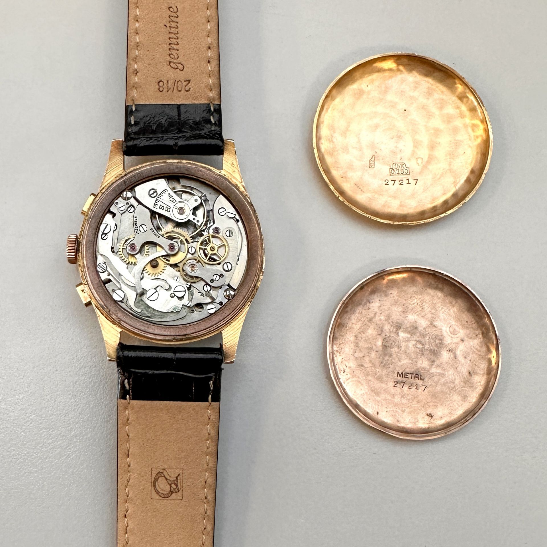 No Reserve - Chronograph Suisse 18K. - Men's watch.
 - Bild 7 aus 7