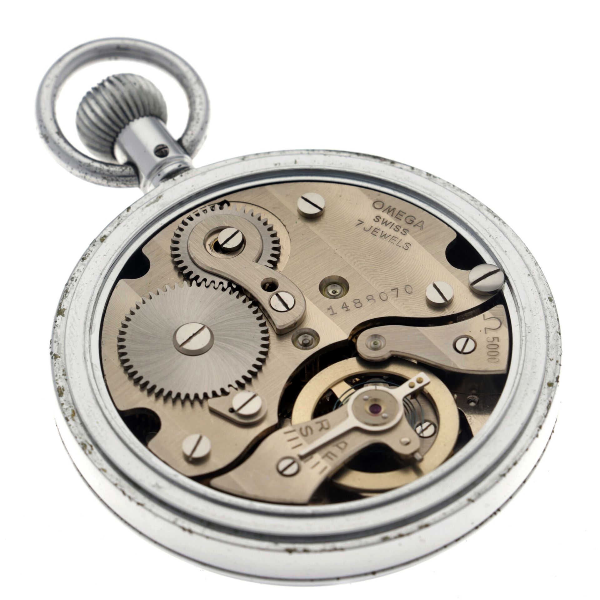 No Reserve - Omega Stopwatch Cal. 5000 - Men's pocketwatch - approx. 1954. - Bild 4 aus 5