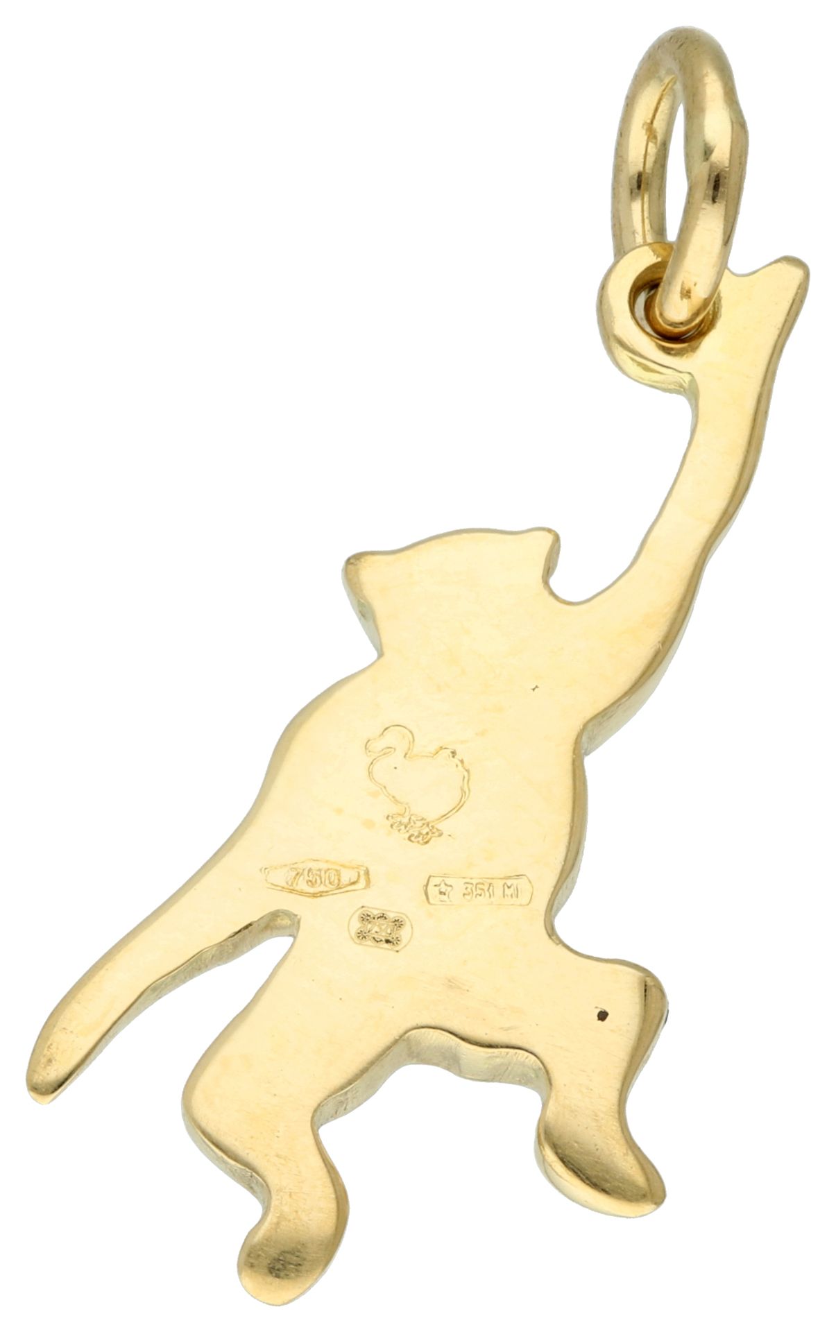 No Reserve - Pomellato 18K yellow gold DODO monkey pendant/charm. - Bild 2 aus 3