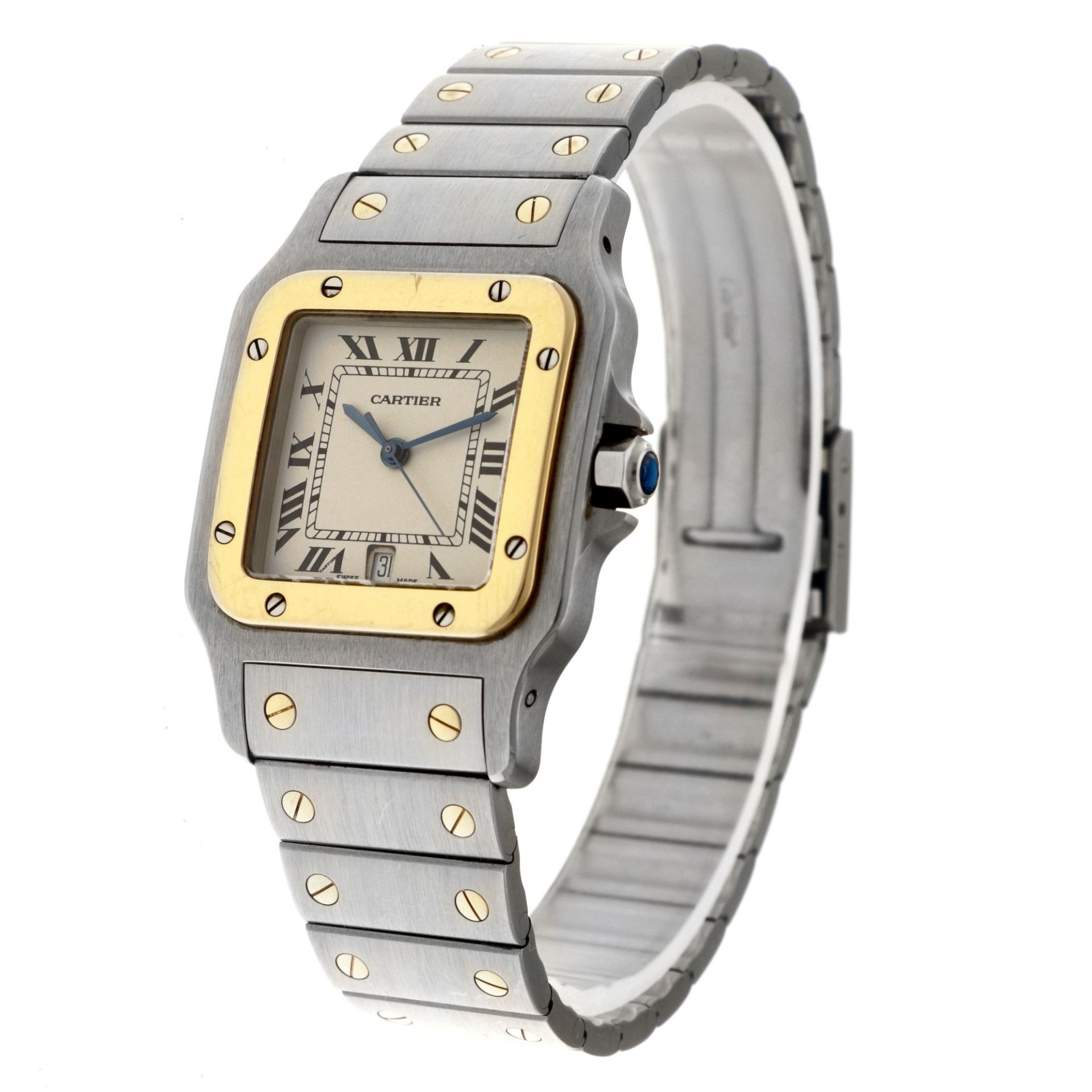 No Reserve - Cartier Santos 187901 - Midsize watch - 1993. - Image 2 of 6
