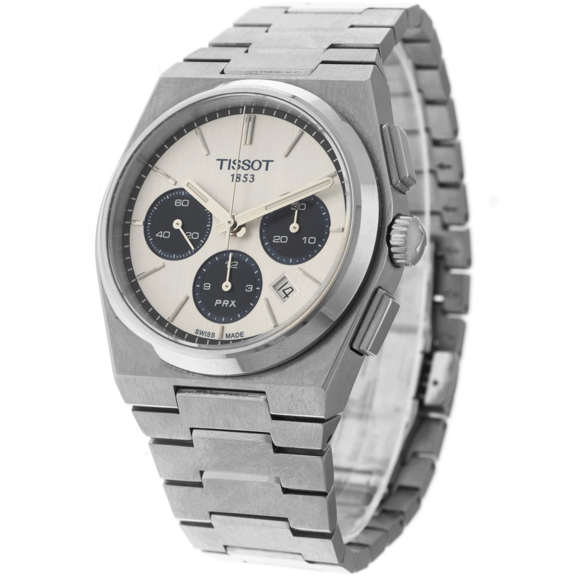 No Reserve - Tissot PRX "Panda" Chronograph T137.427.11.011.01 - Men's watch.  - Bild 2 aus 6
