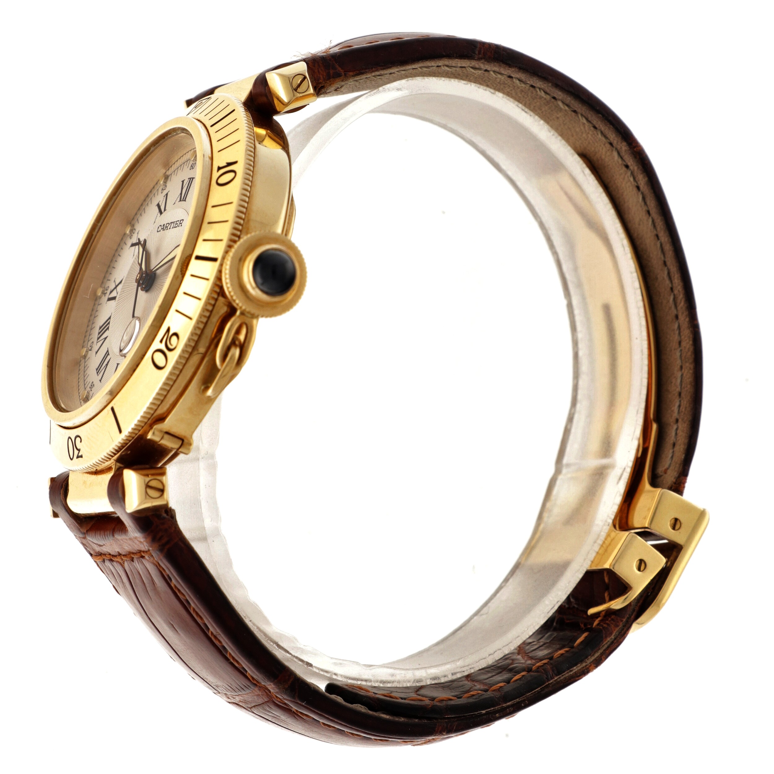 No Reserve - Cartier Pasha 18K. 1027 - Men's watch. - Image 5 of 6