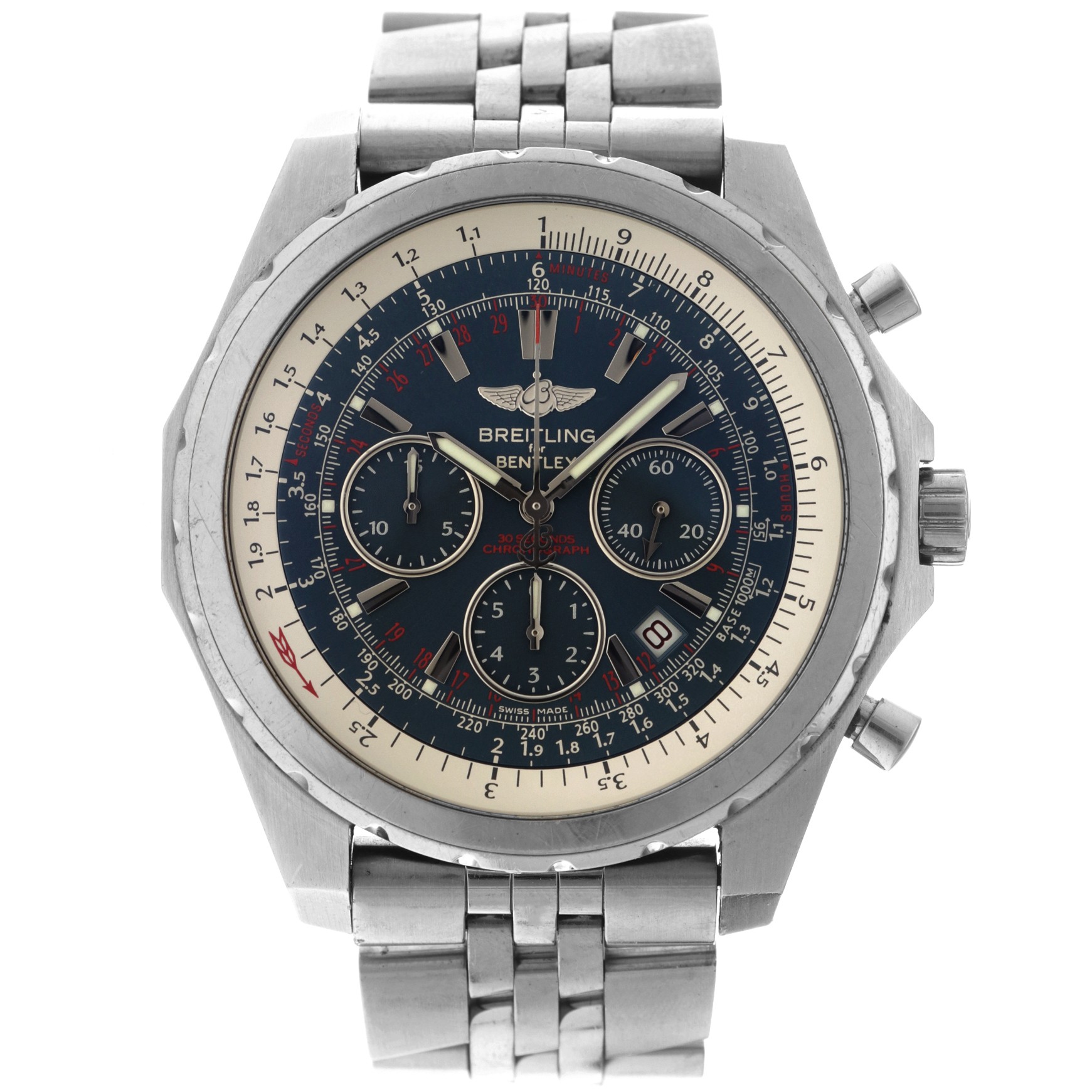 No Reserve - Breitling Bentley Motors T A25363 - Men's Watch. 