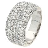 No Reserve - 18K White gold design ring with approx. 1.43 ct. diamond.
