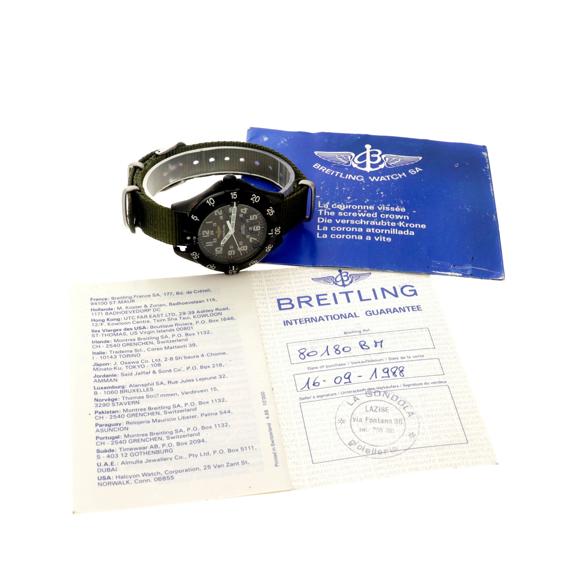 No Reserve - Breitling Colt Military 80180 - Men's watch - 1988. - Bild 6 aus 7