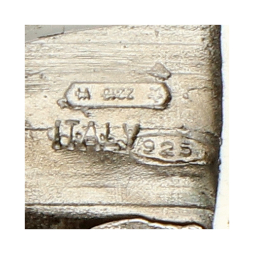 No Reserve - Pianegonda sterling silver brushed square ring. - Image 4 of 4