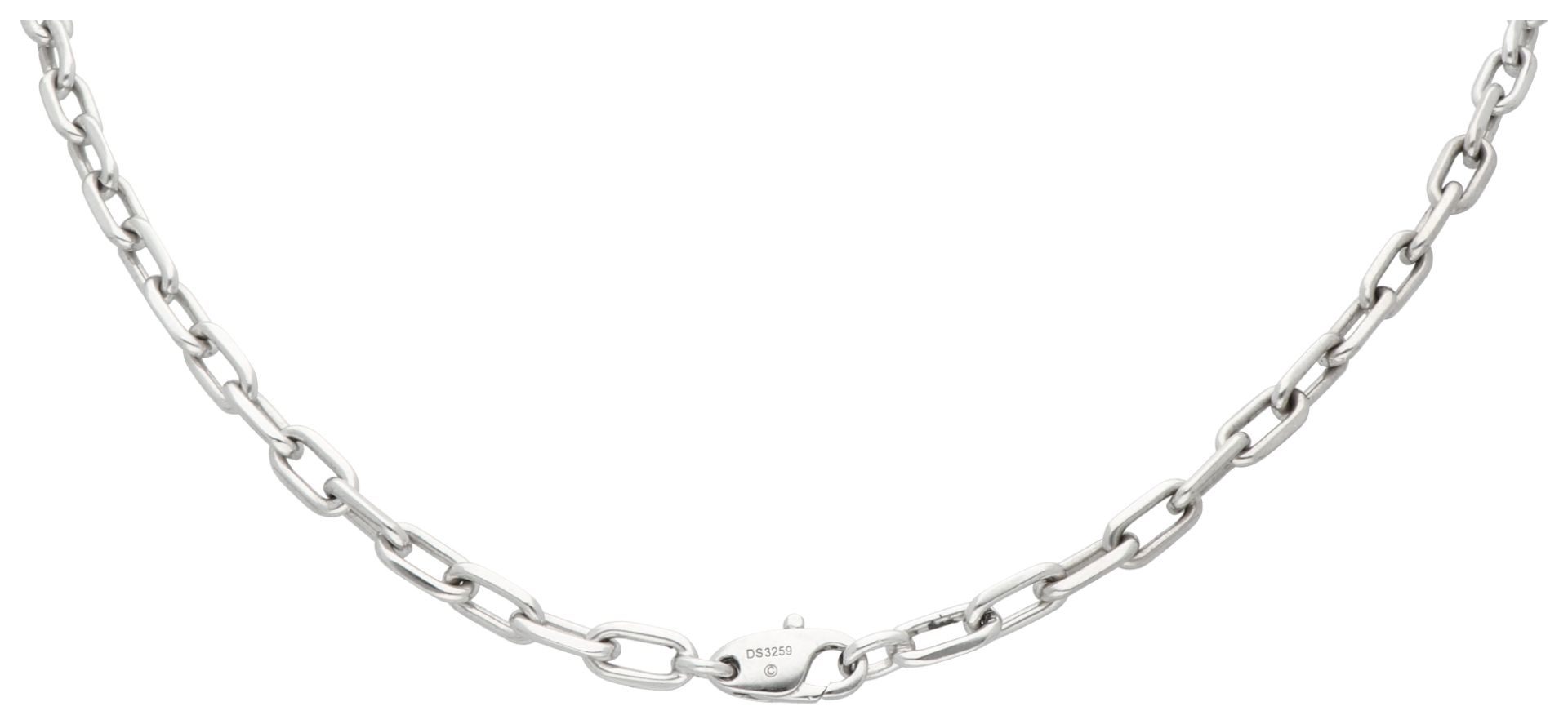 No Reserve - Cartier 18K white gold Santos link necklace. - Image 2 of 4