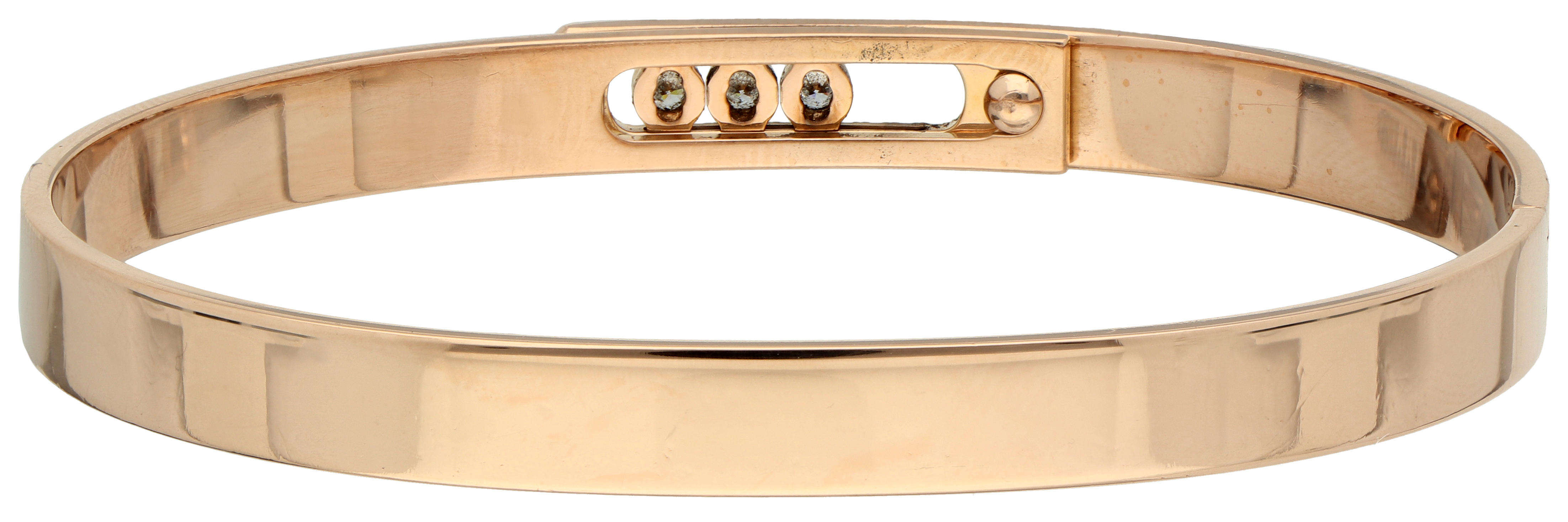 No Reserve - Messika 18K rose gold Move bracelet set with approx. 1.72 ct. diamond. - Image 3 of 5